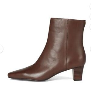 Lauren Ralph Lauren Womens Willa Square-Toe Dress Dark Mahogany